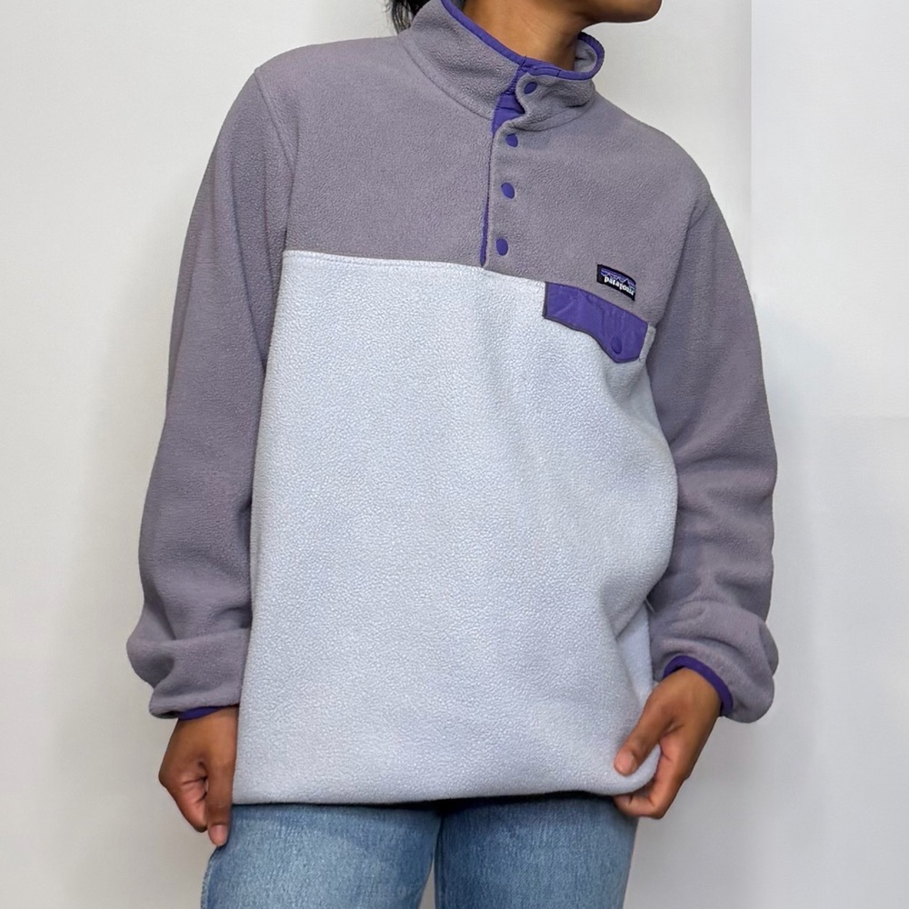 Patagonia Purple Snap-T Pullover